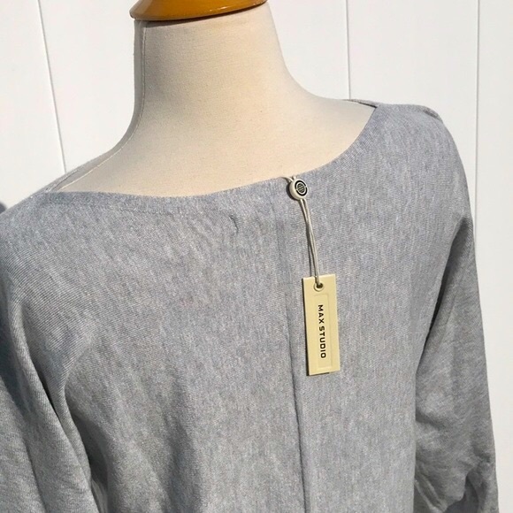 NWT Max Studio Light Gray Sweater - Picture 7 of 15